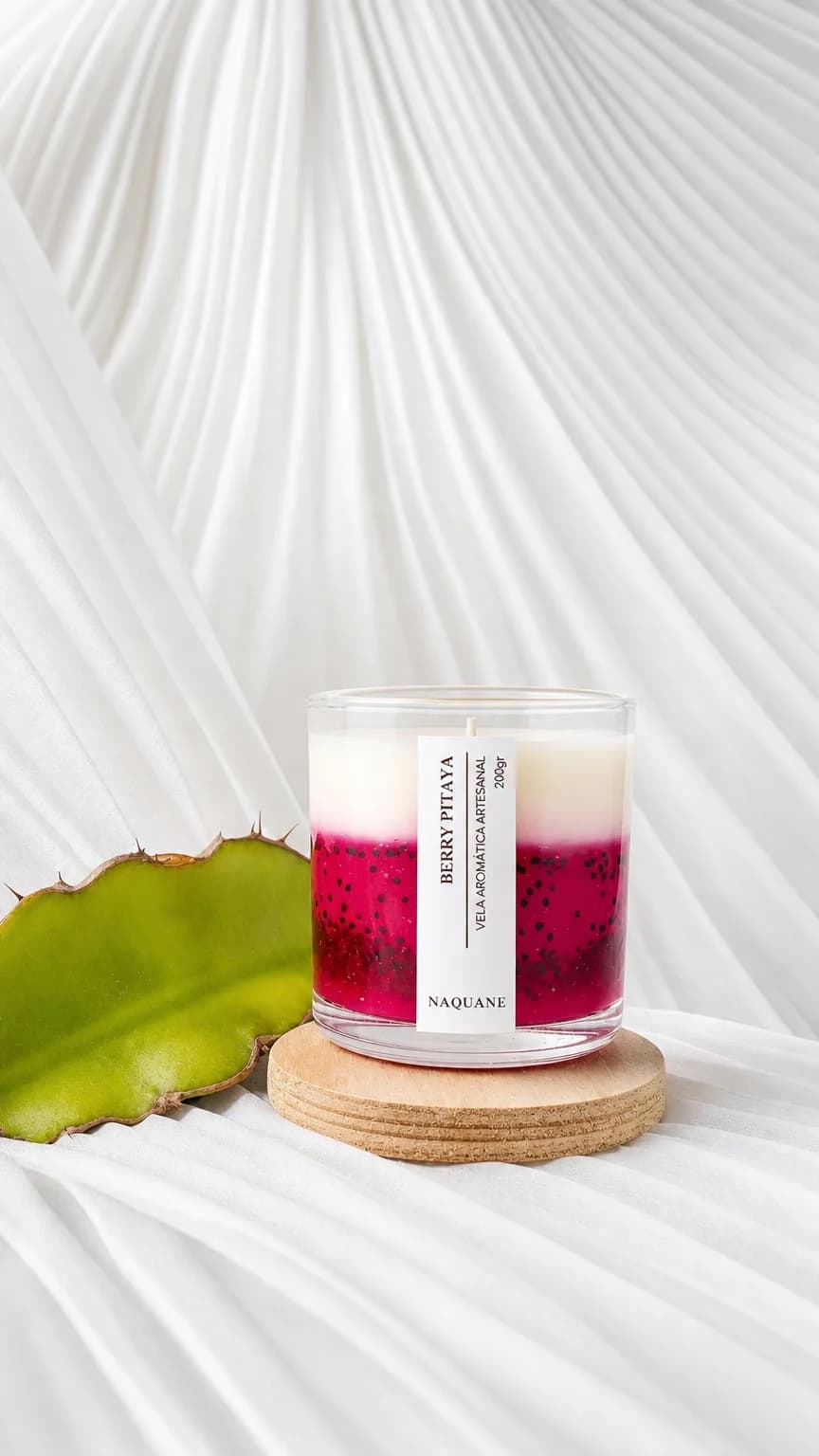 Vela de Pitaya em Gel